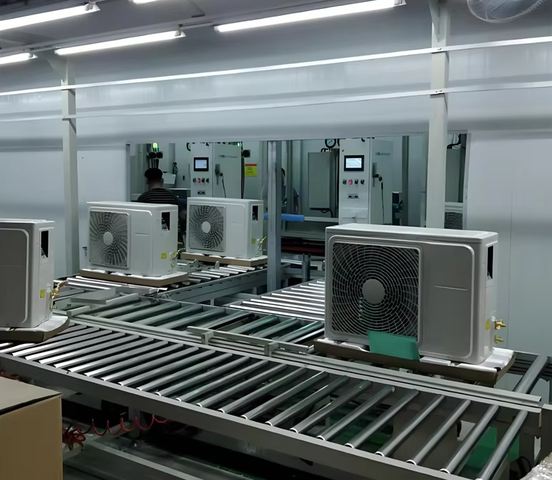 Air conditioning assembly line